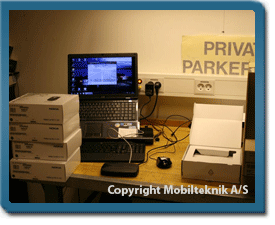 Installering af software i håndfri